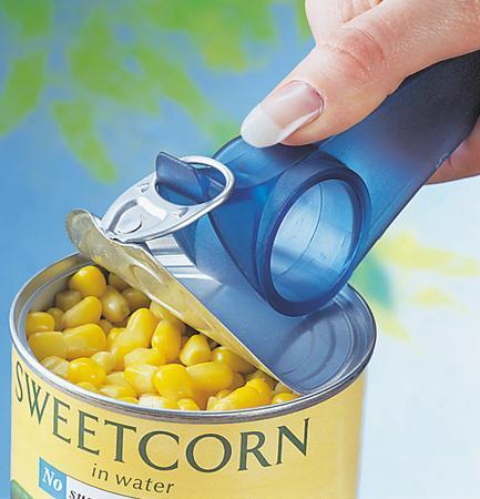 Ring pull can opener