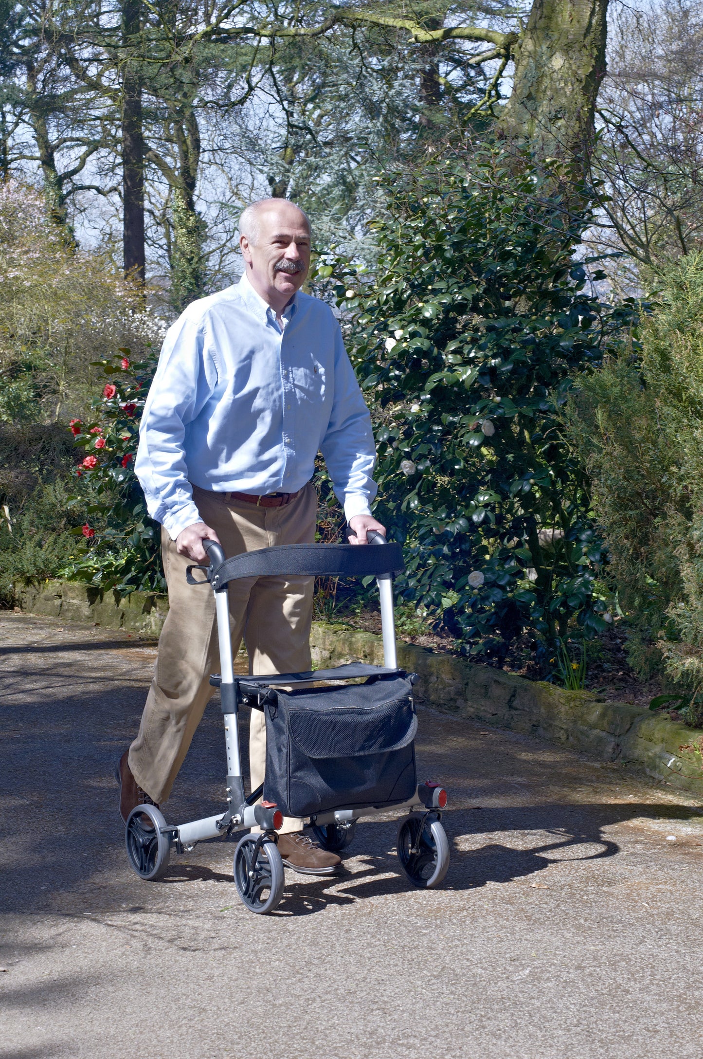man with walker