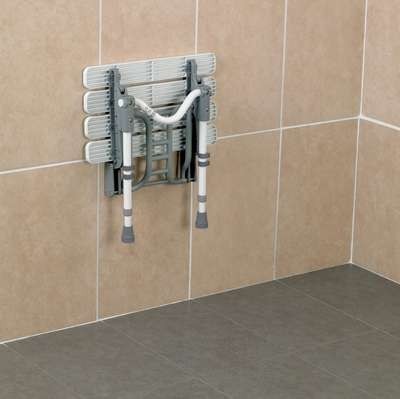 Wall mounted shower seat